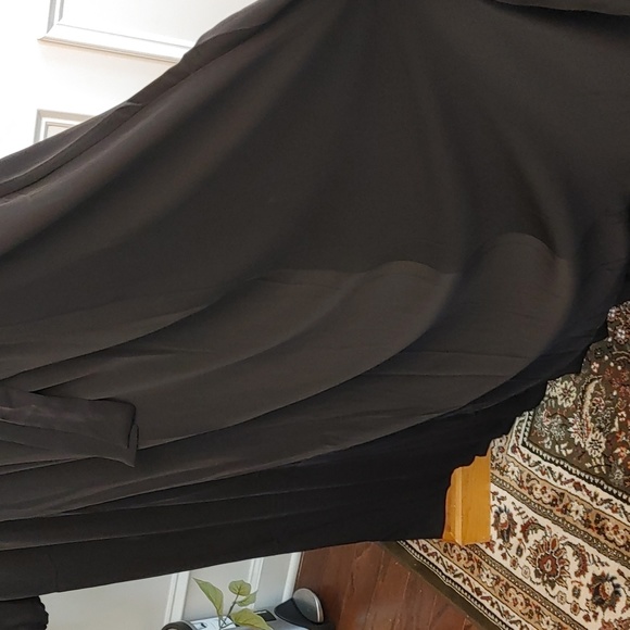 Torrid Crepe de Chine Surplice Dress Faux wrap belted smocked Plus Size 3/3X - Picture 10 of 16